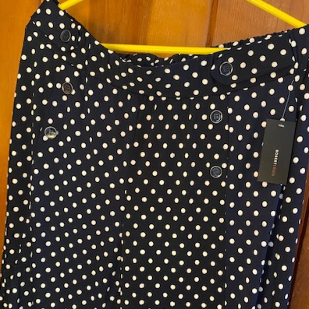 Flowy polka dot pants